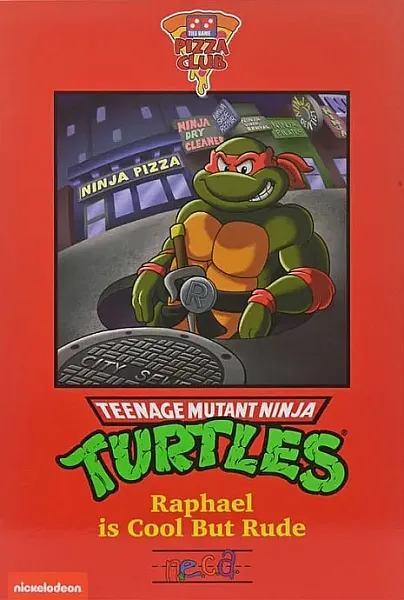 TEENAGE MUTANT NINJA TURTLES (CARTOON) ACTION FIGURE ULTIMATE RAPHAEL VHS 18 CM